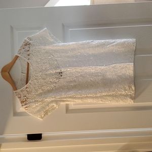 Women's cap sleeve sequind top